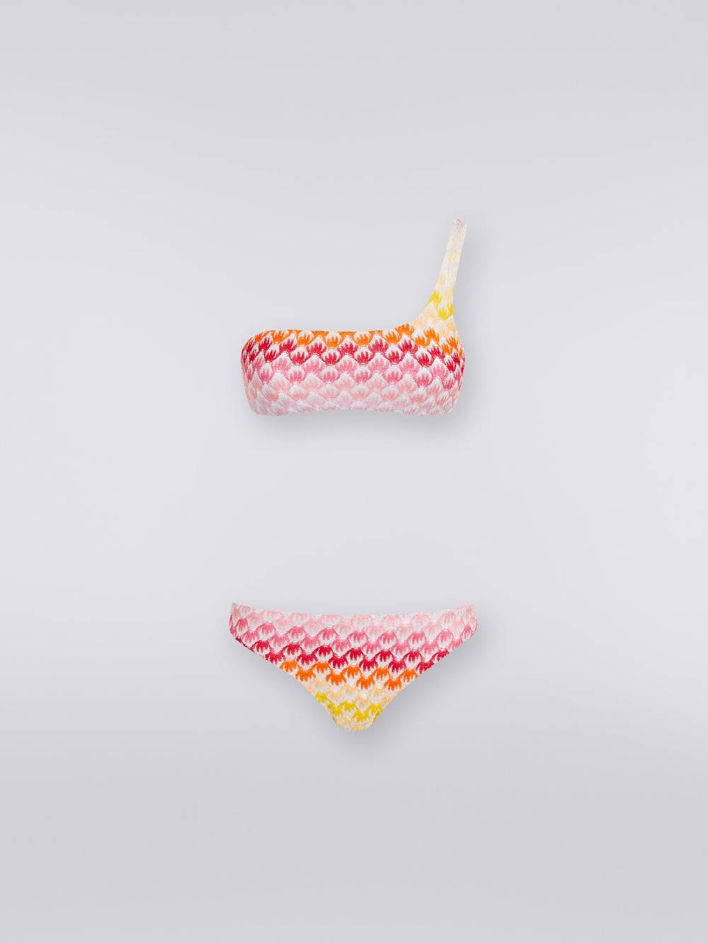 Missoni Bikini monospalla effetto pizzo dégradé con lurex Offerte