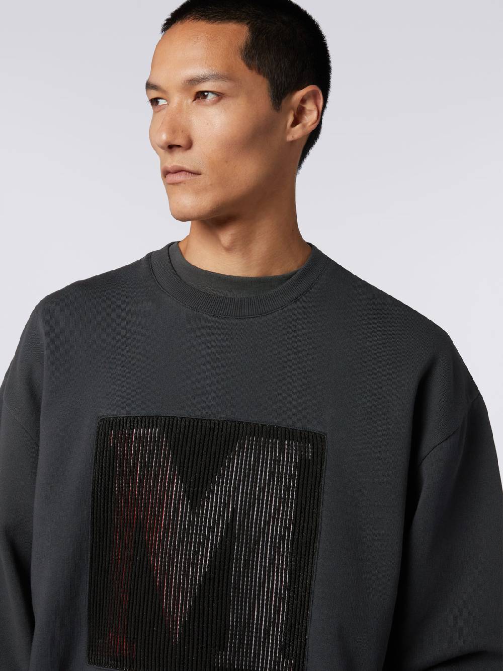 Missoni Felpa girocollo in cotone con macro-logo in collaborazione con Mike Maignan Hotsell