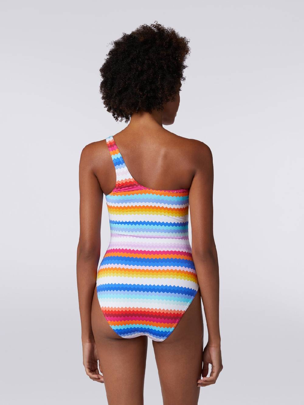 Missoni Costume intero monospalla stampa zig zag Vendita Economica