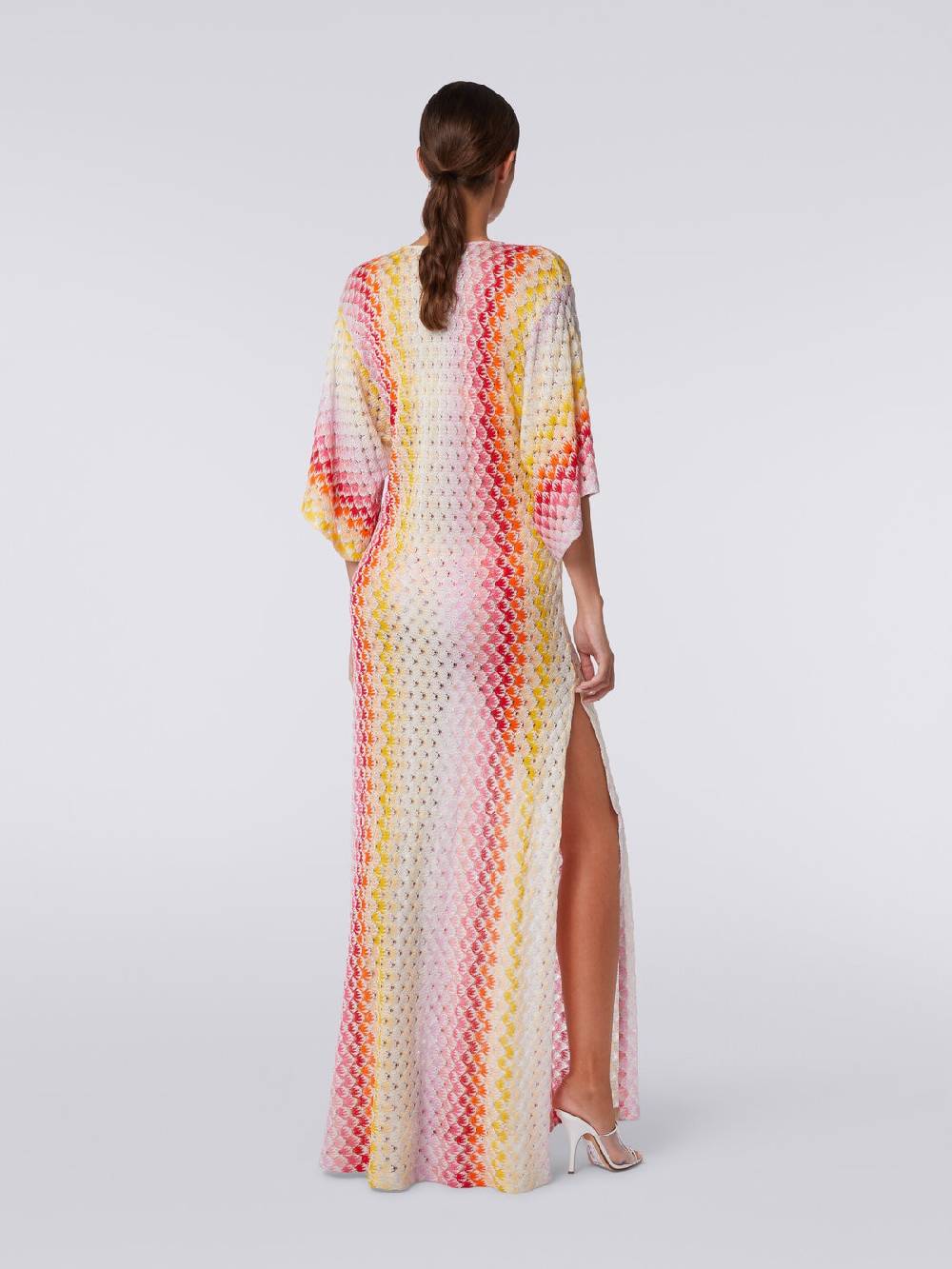 Missoni Caftano copricostume lungo effetto pizzo dégradé con lurex Negozio online di fabbrica