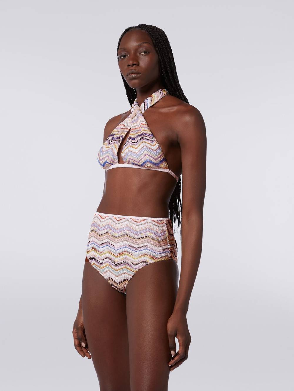 Missoni Bikini in crochet con lurex e slip a vita alta Offerta speciale