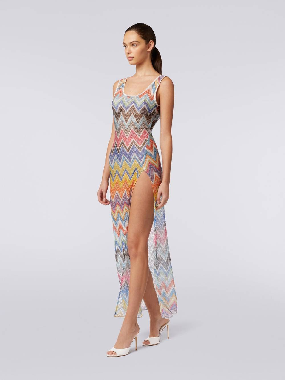 Missoni Copricostume lungo stampa zig zag con lurex Comprare a buon mercato