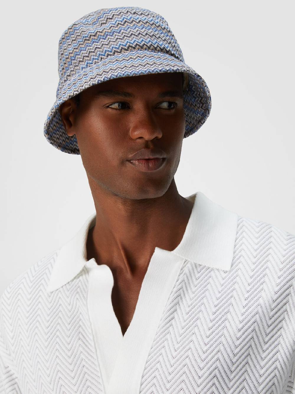 Missoni Bucket hat in viscosa e cotone zig zag Fornitura limitata
