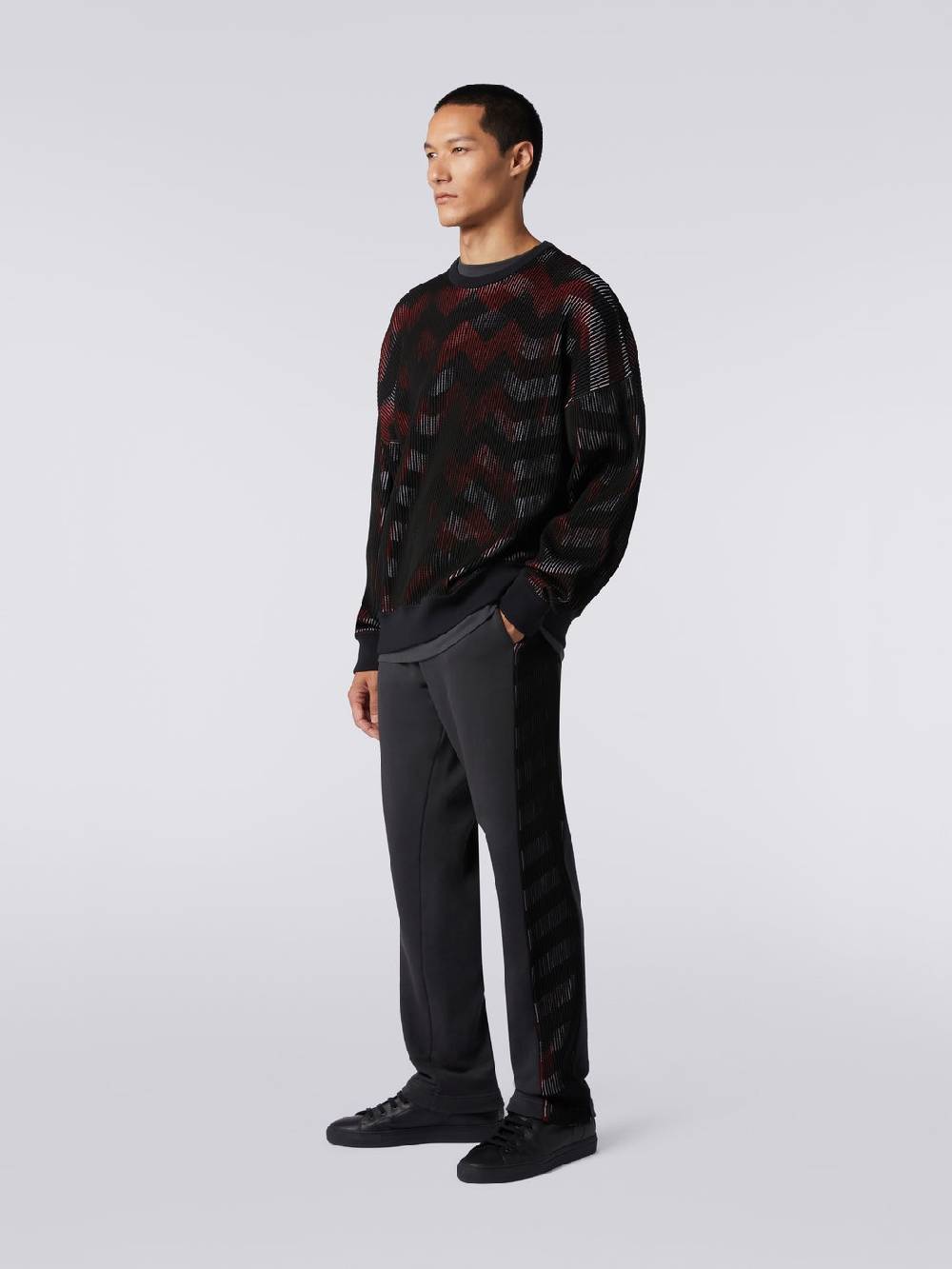 Missoni Maglione girocollo in misto cotone chevron in collaborazione con Mike Maignan Shopping online