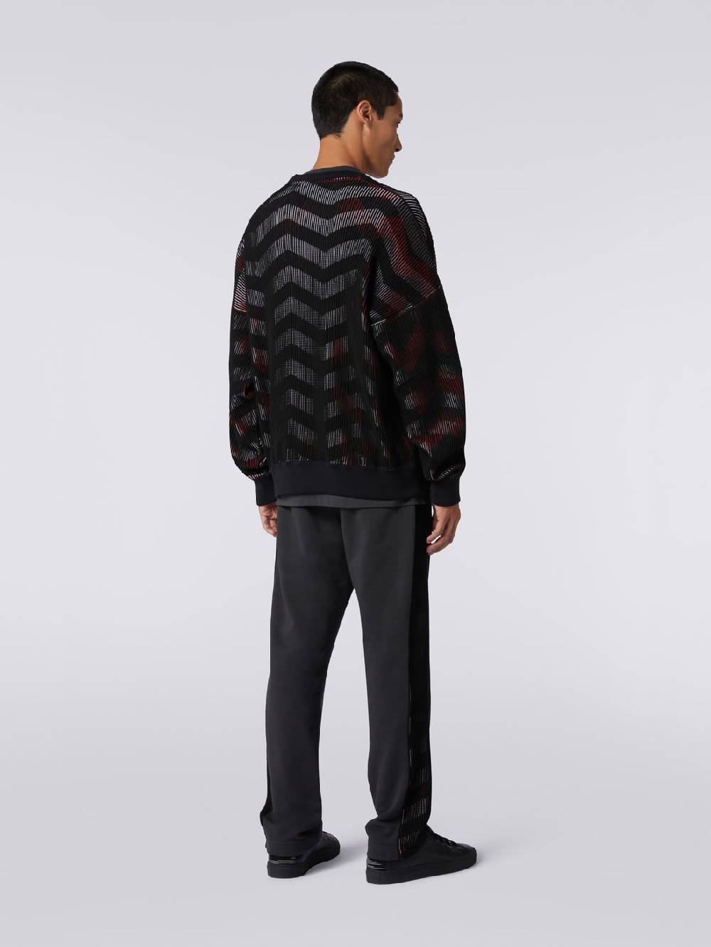 Missoni Maglione girocollo in misto cotone chevron in collaborazione con Mike Maignan Shopping online