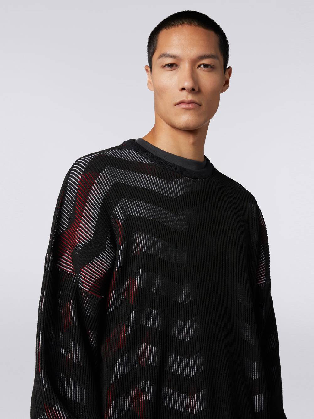 Missoni Maglione girocollo in misto cotone chevron in collaborazione con Mike Maignan Shopping online