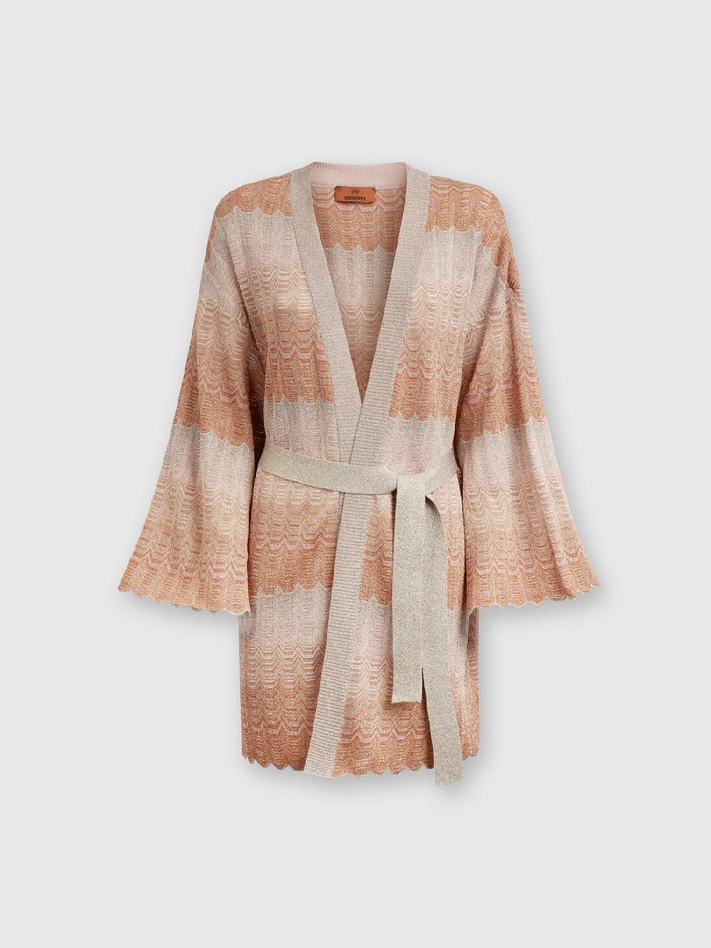 Missoni Cardigan con motivo greca zig zag e cintura Vendite stagionali