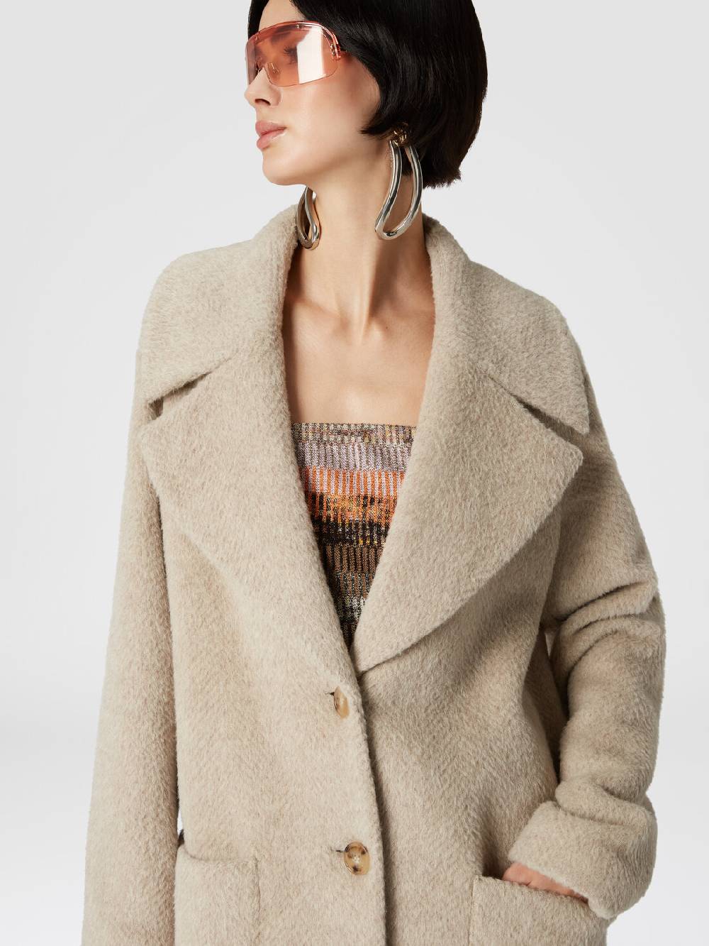 Missoni Cappotto lungo in misto alpaca Black Friday