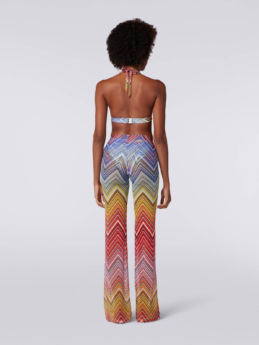 Missoni Pantaloni copricostume in tulle stampa zig zag Offerta per la Festa della Mamma