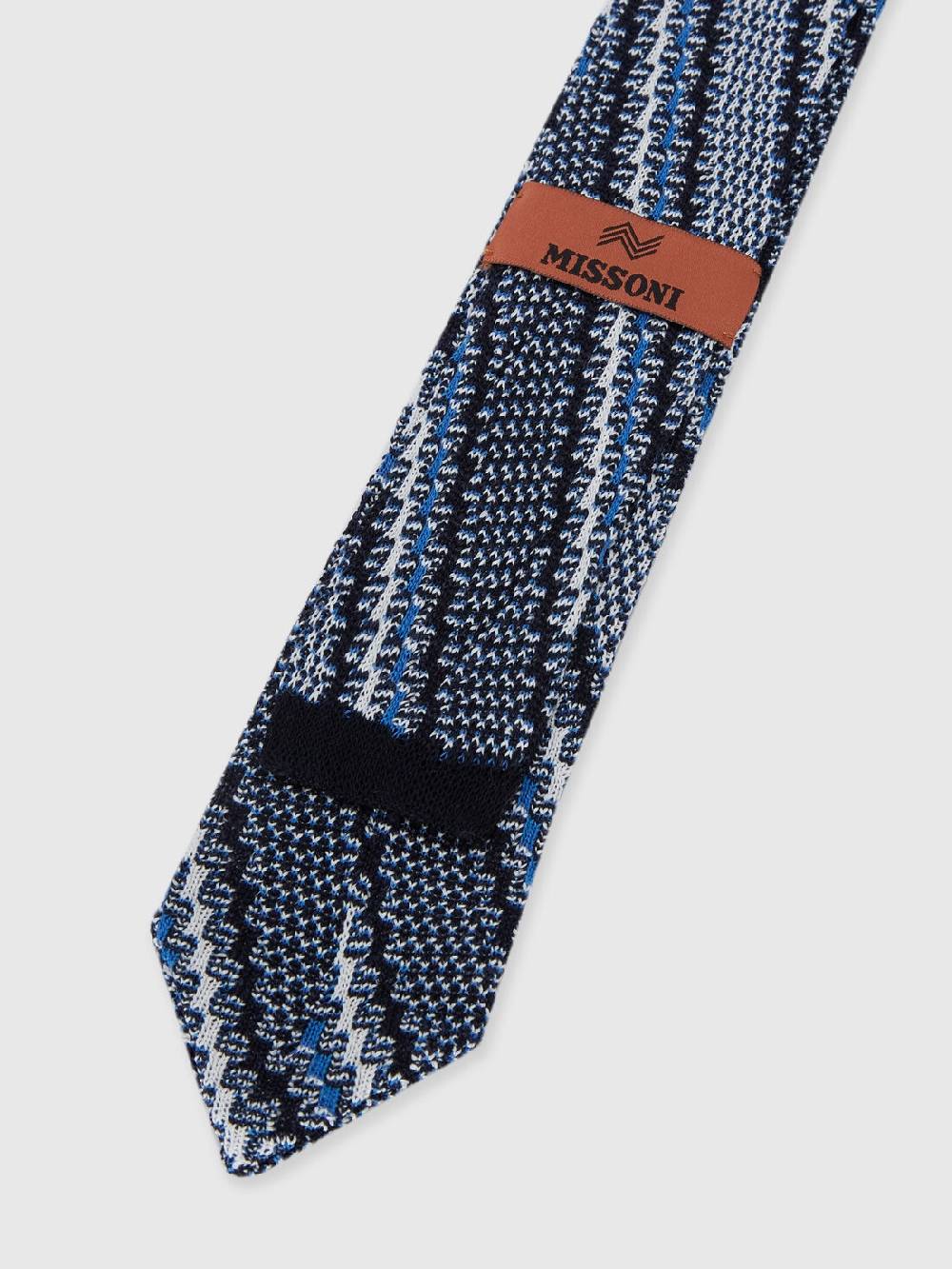 Missoni Cravatta in cotone e lino con ricami Offerta San Valentino