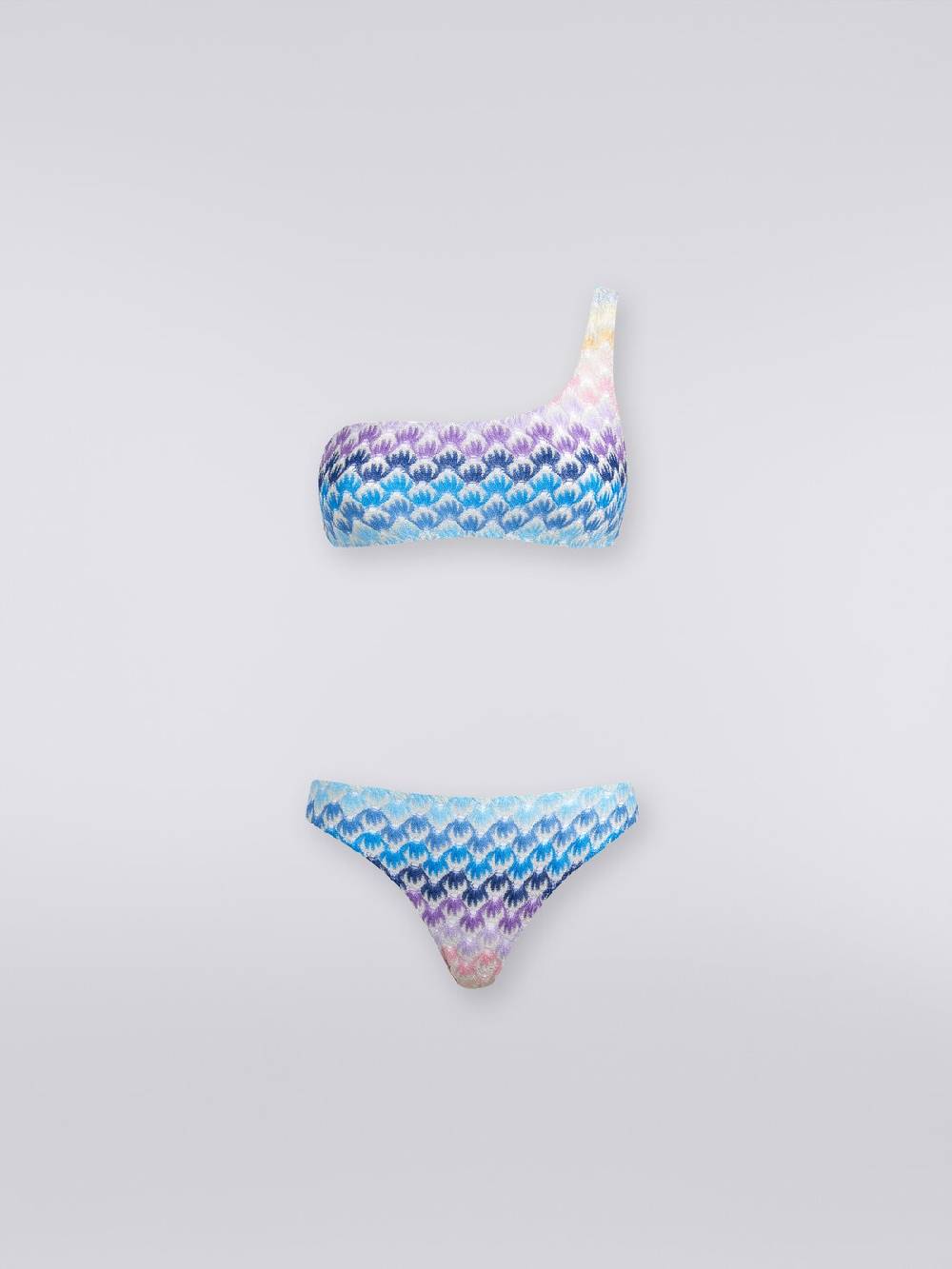 Missoni Bikini monospalla effetto pizzo dégradé con lurex Latest fashion