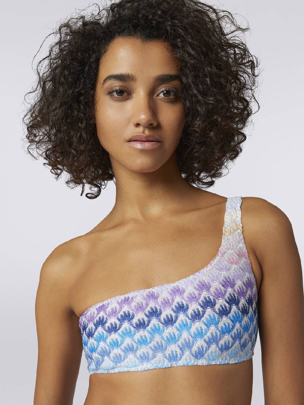 Missoni Bikini monospalla effetto pizzo dégradé con lurex Latest fashion