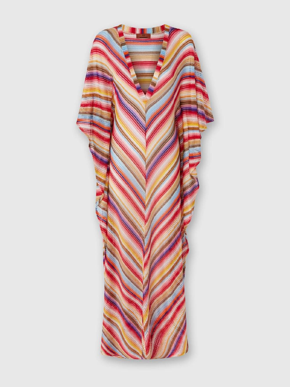 Missoni Caftano copricostume lungo in crochet rigato Online Outlet