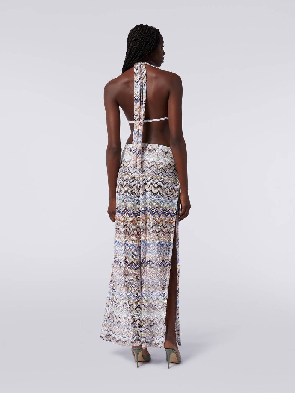 Missoni Pantaloni in maglia di viscosa a rete zig zag con lurex Grandi sconti