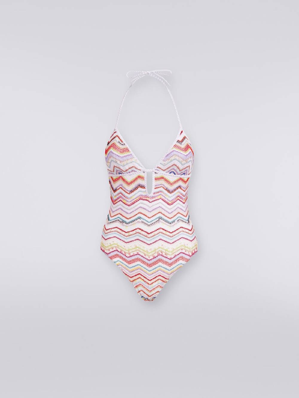Missoni Costume intero in crochet zig zag con lurex Nuovi prodotti