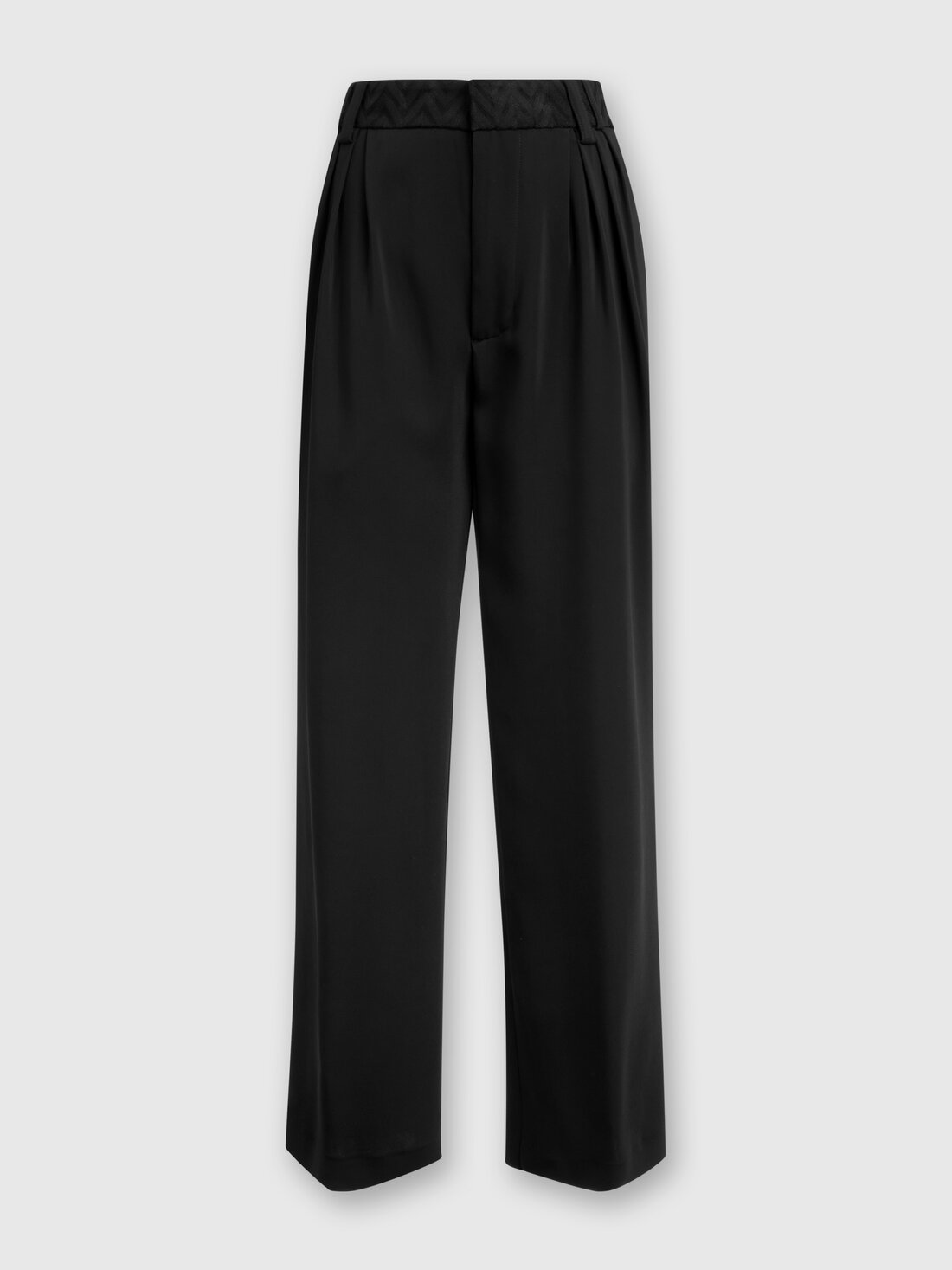 Missoni Pantaloni classici in viscosa con inserto chevron Offerte stagionali