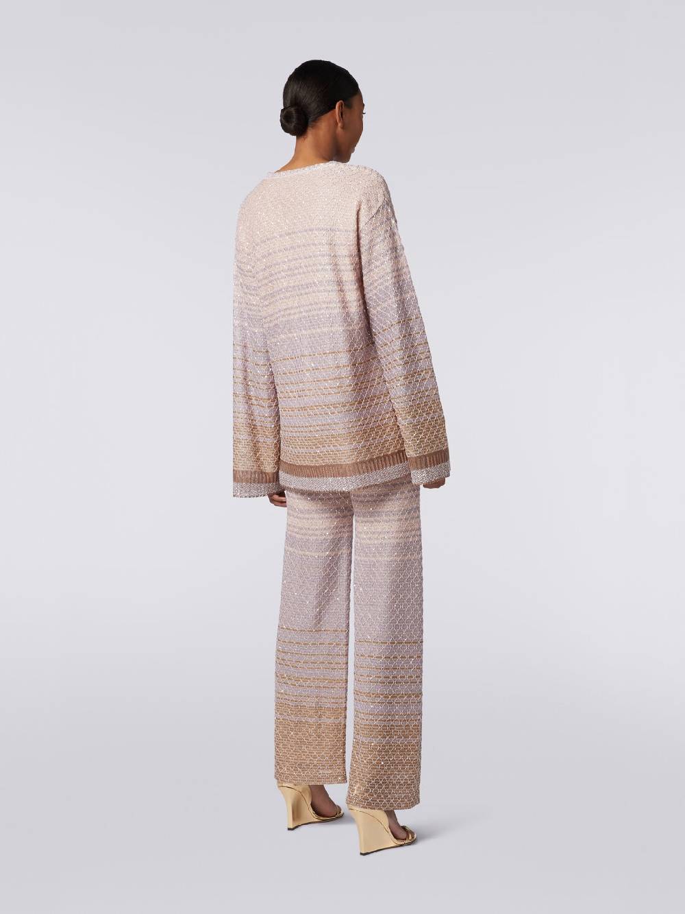 Missoni Pantaloni in maglia dégradé con paillettes Enormi risparmi