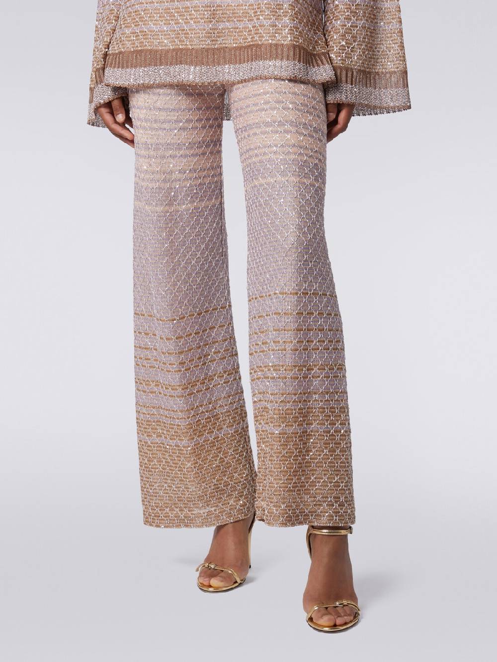 Missoni Pantaloni in maglia dégradé con paillettes Enormi risparmi
