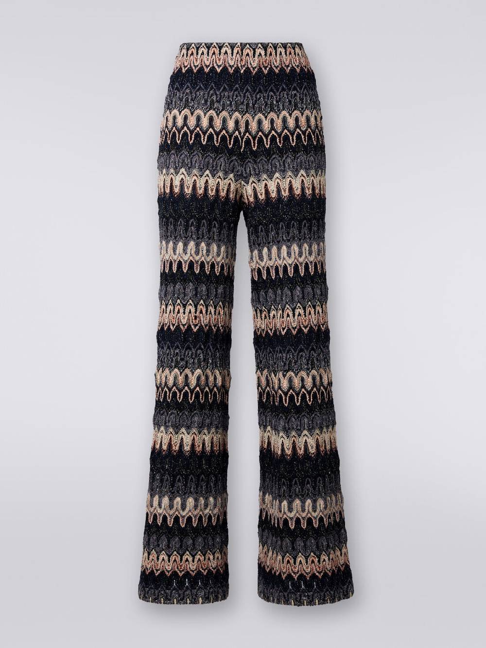 Missoni Pantaloni in misto viscosa lamé a onde effetto pizzo Sconti VIP