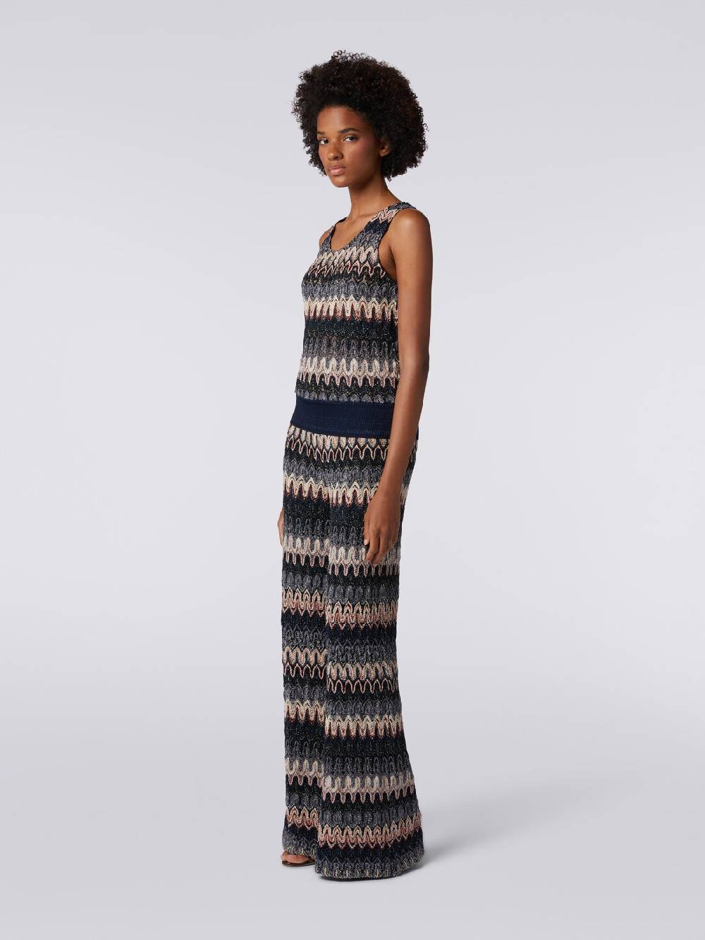 Missoni Pantaloni in misto viscosa lamé a onde effetto pizzo Sconti VIP