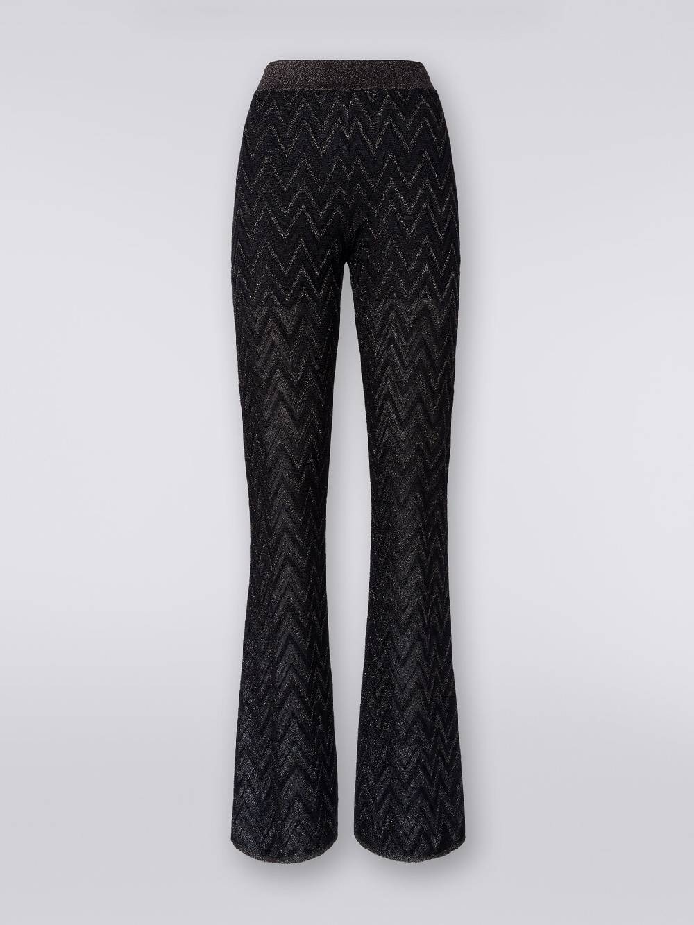 Missoni Pantaloni in maglia di viscosa zig zag con lurex Offerta settimanale