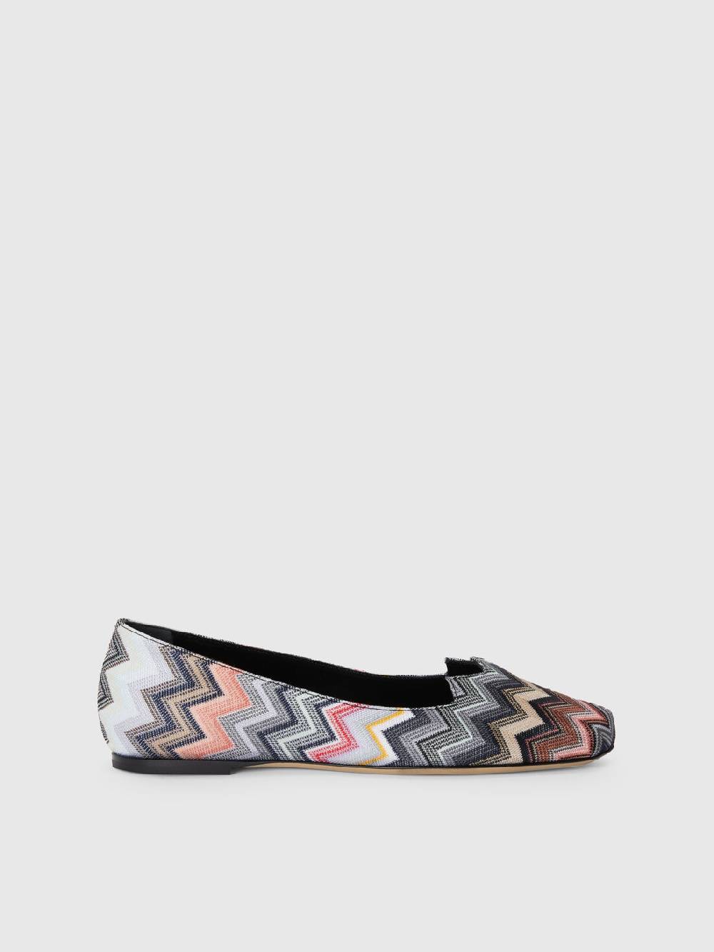 Missoni Ballerine in tessuto chevron Ultimi tre giorni