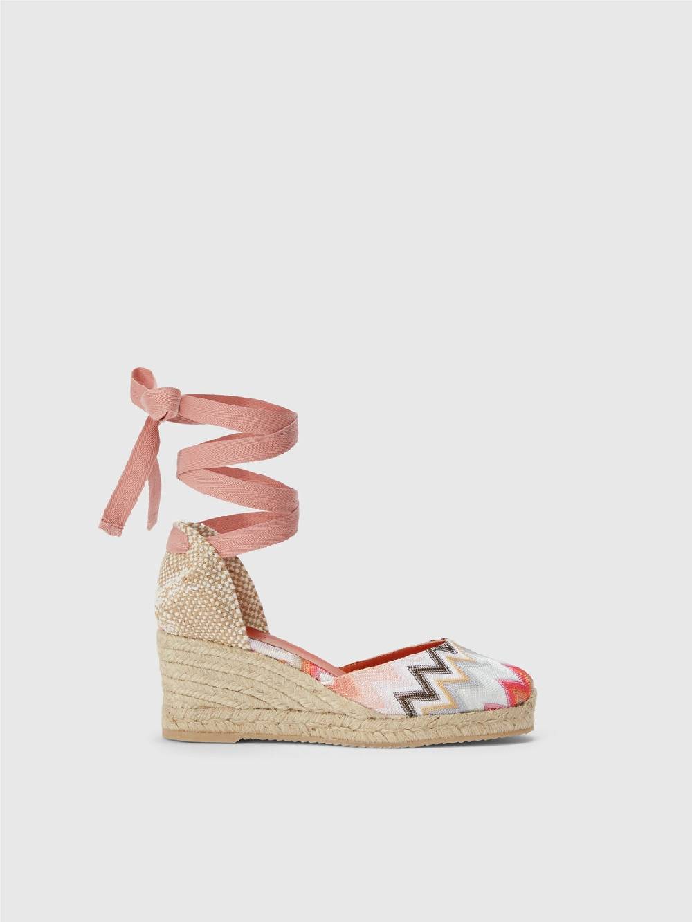 Missoni Espadrilles con tomaia in tessuto chevron e zeppa ACQUISTA ORA