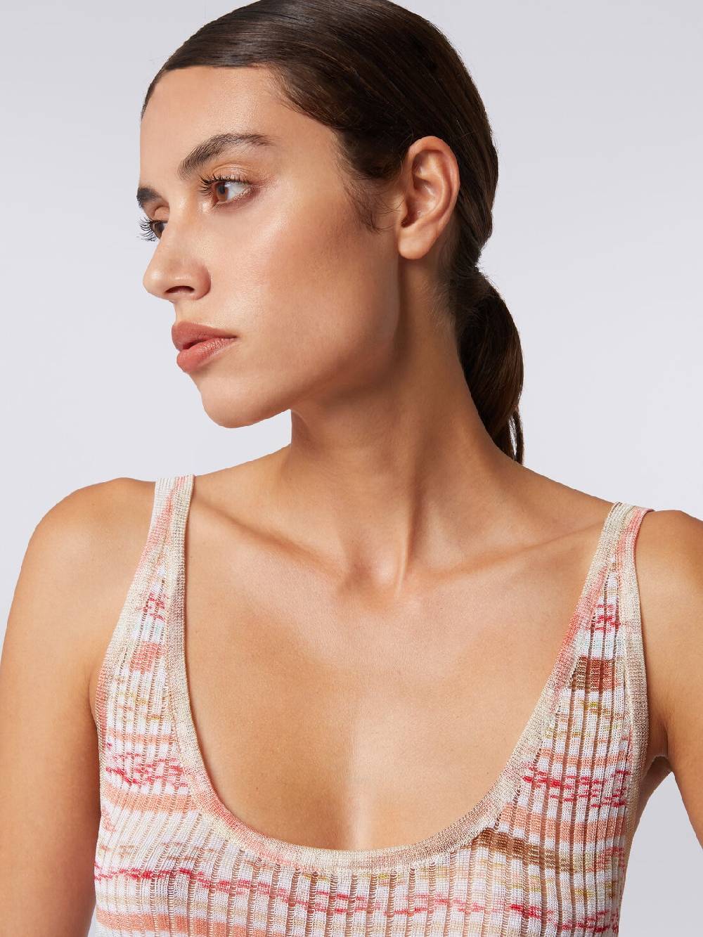 Missoni Canottiera in viscosa a costine fiammata Discount Store per i nuovi prodotti