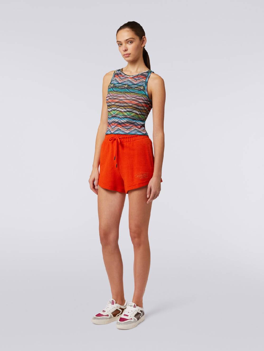 Missoni Top in nylon stretch stampato Super sconto