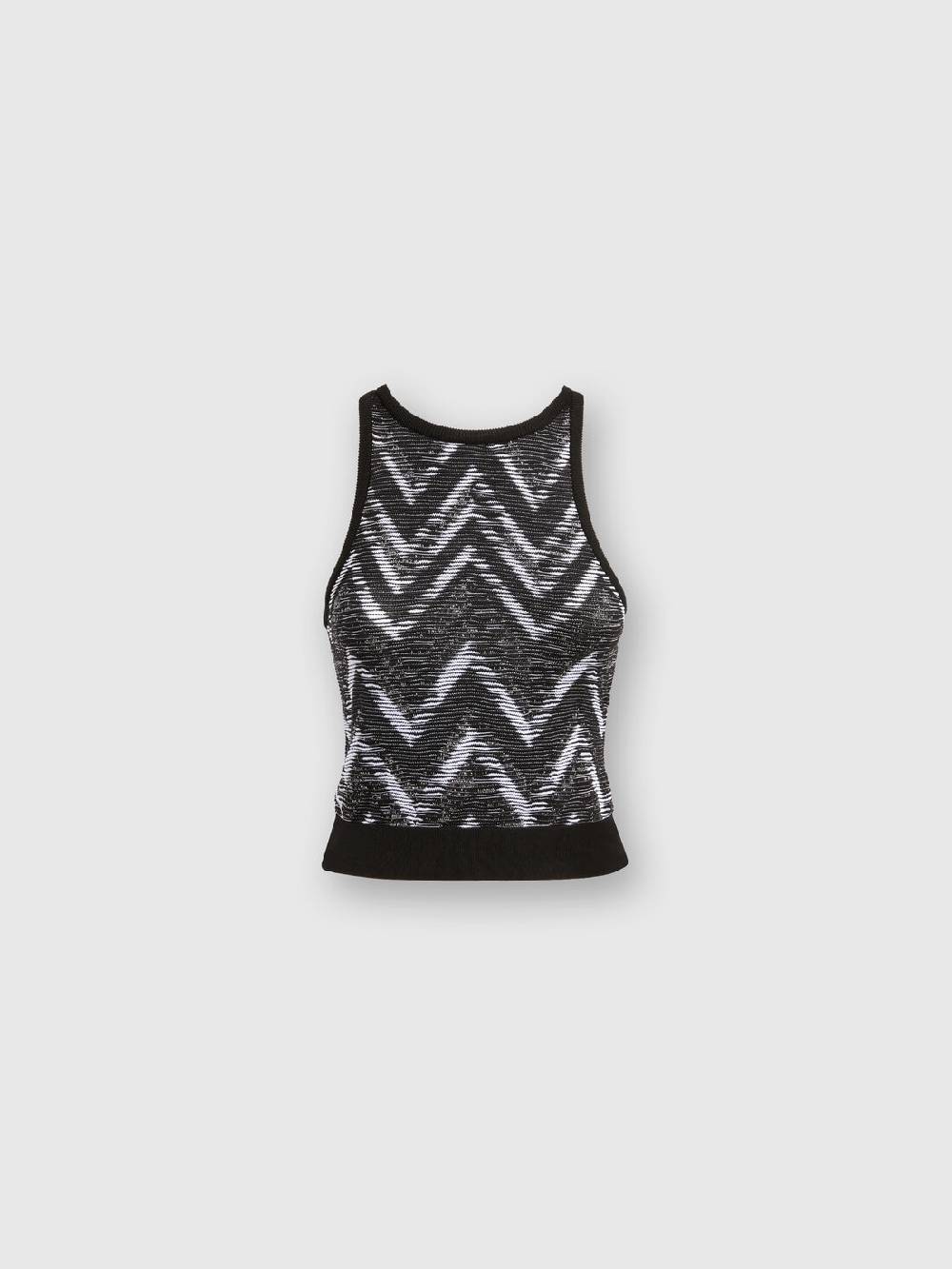 Missoni Top in maglia chevron con logo Enormi sconti