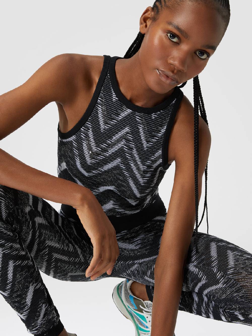 Missoni Top in maglia chevron con logo Enormi sconti