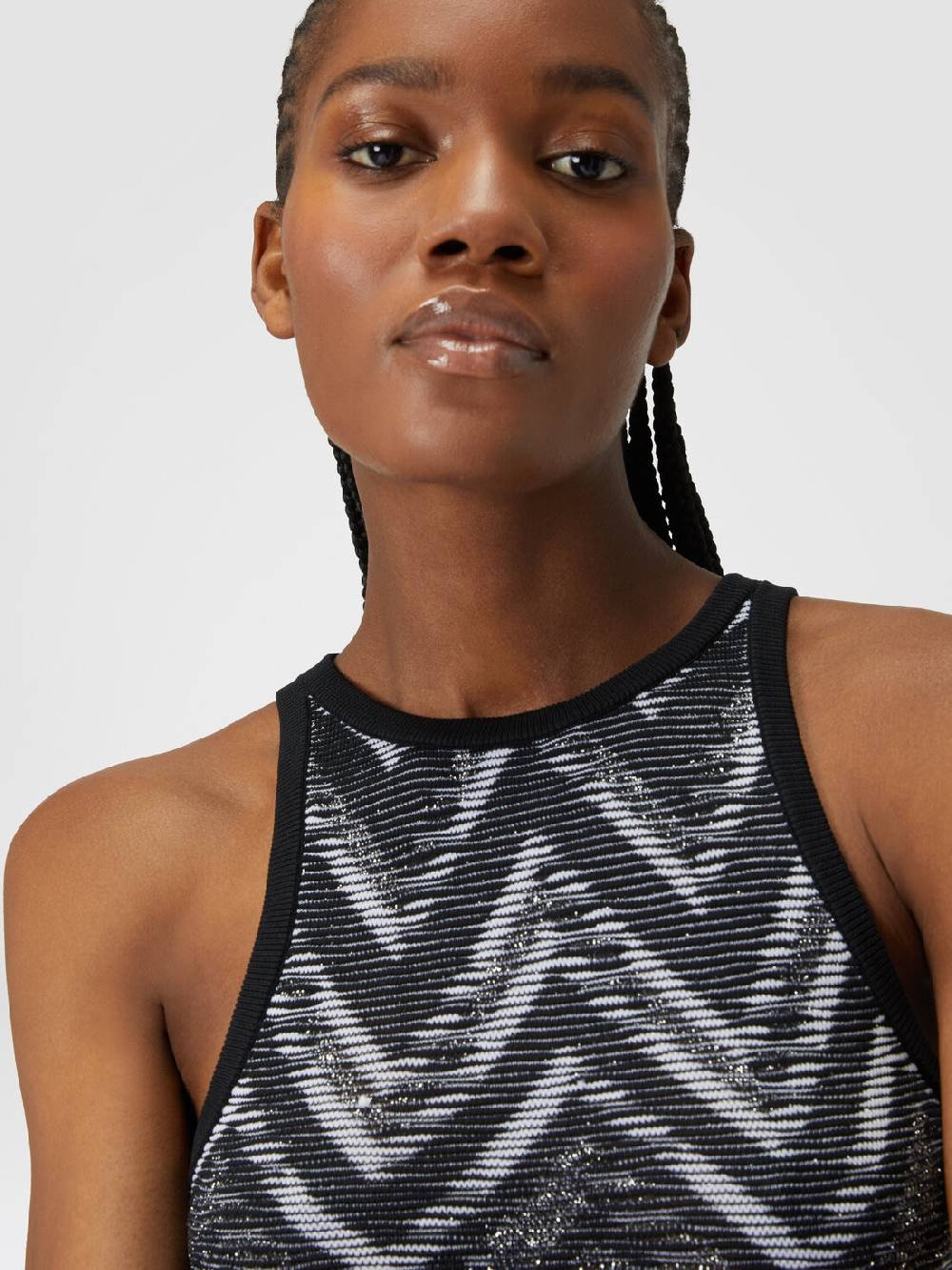 Missoni Top in maglia chevron con logo Enormi sconti