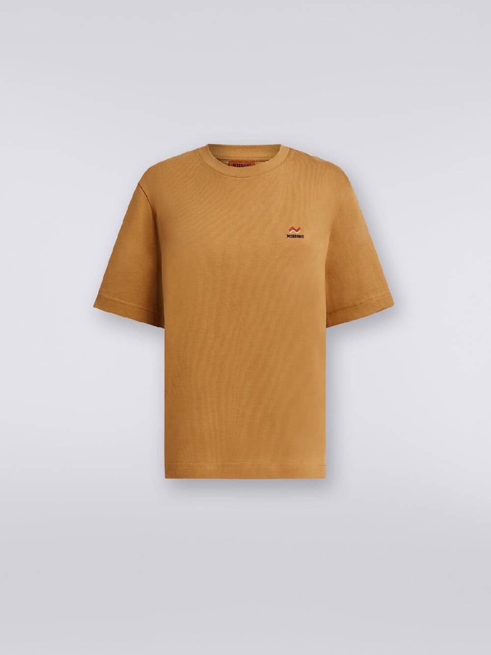 Missoni T-shirt girocollo in cotone con ricamo e logo Black Friday Prezzi