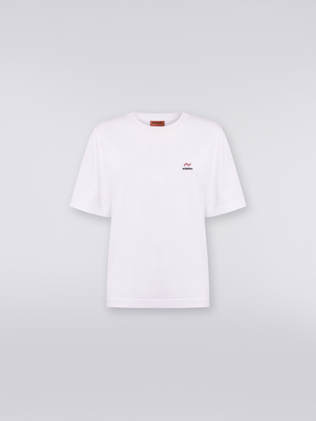 Missoni T-shirt girocollo in cotone con ricamo e logo Duty-free