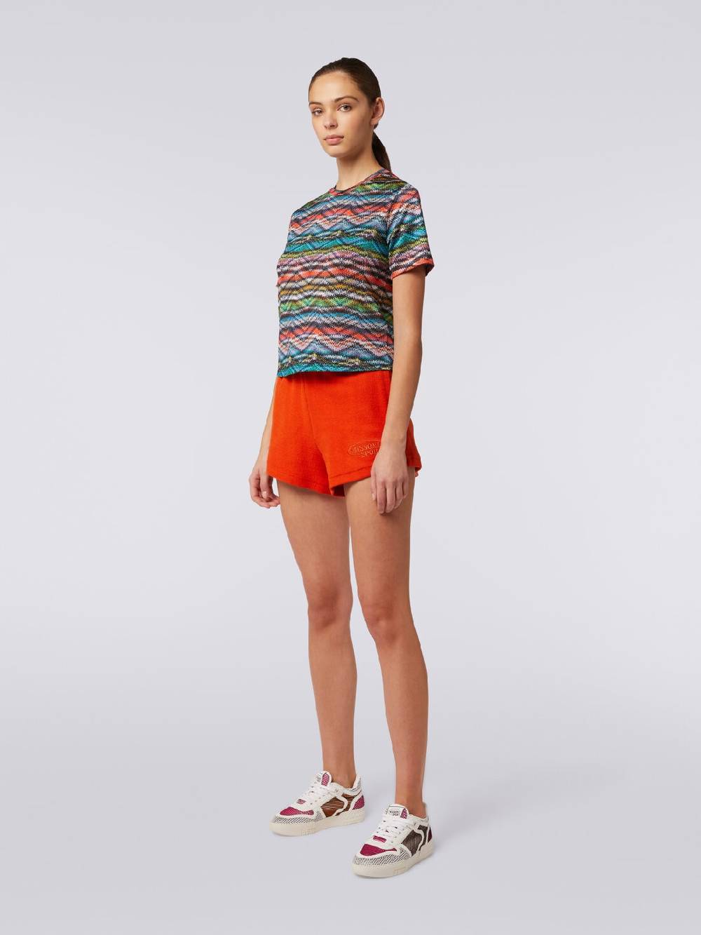 Missoni T-shirt in nylon stretch stampato 2025