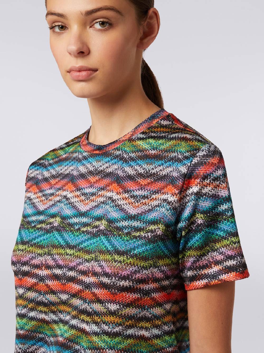 Missoni T-shirt in nylon stretch stampato 2025