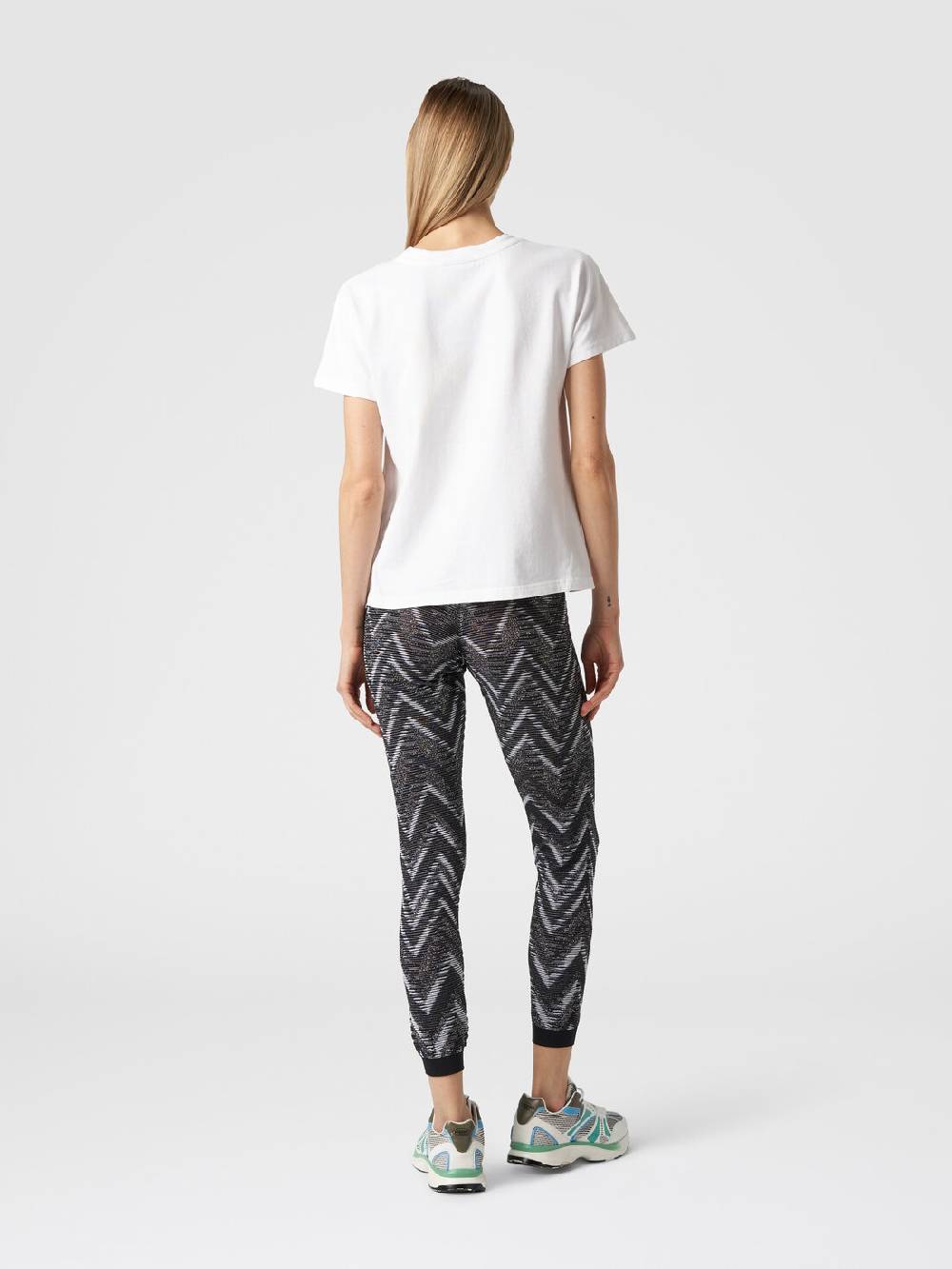 Missoni T-shirt girocollo in cotone con logo Italia
