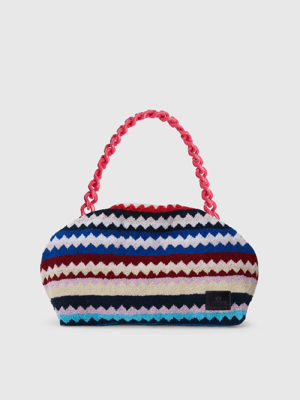 Missoni Clutch in spugna di cotone zig zag Spedizione Gratuita