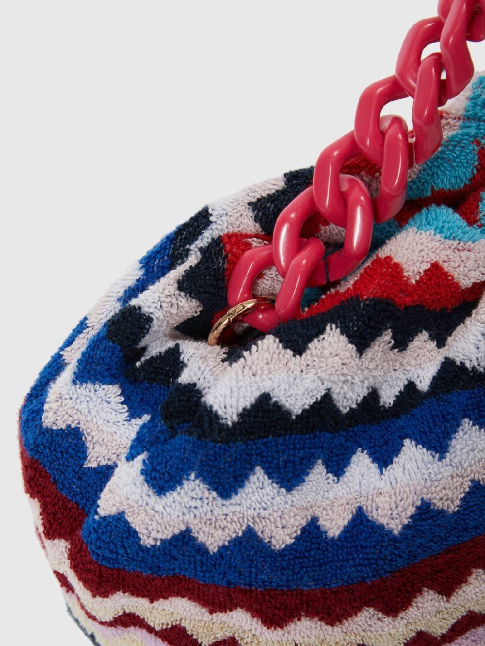 Missoni Clutch in spugna di cotone zig zag Spedizione Gratuita