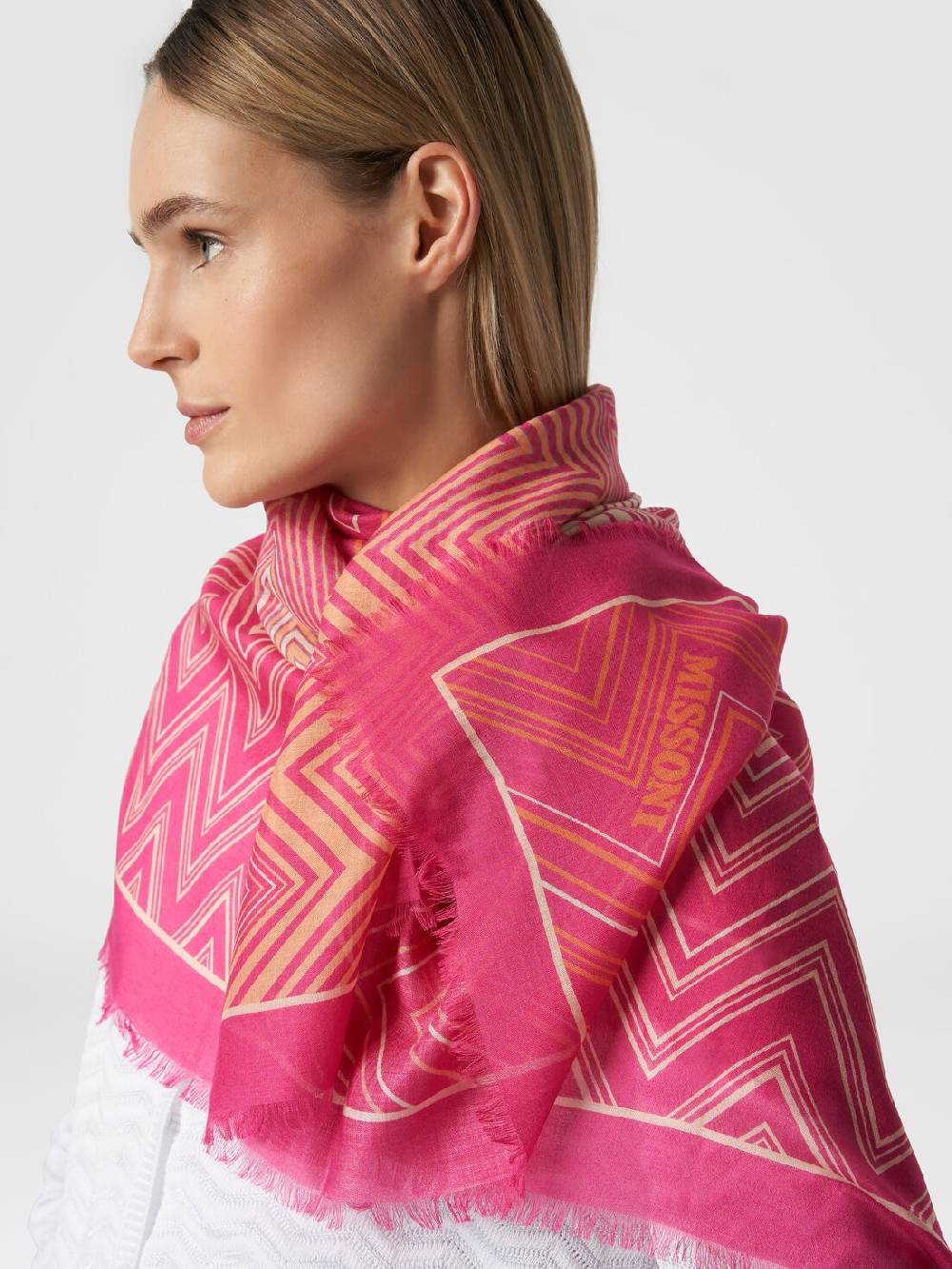 Missoni Scialle in modal e seta chevron Promozione Limitata