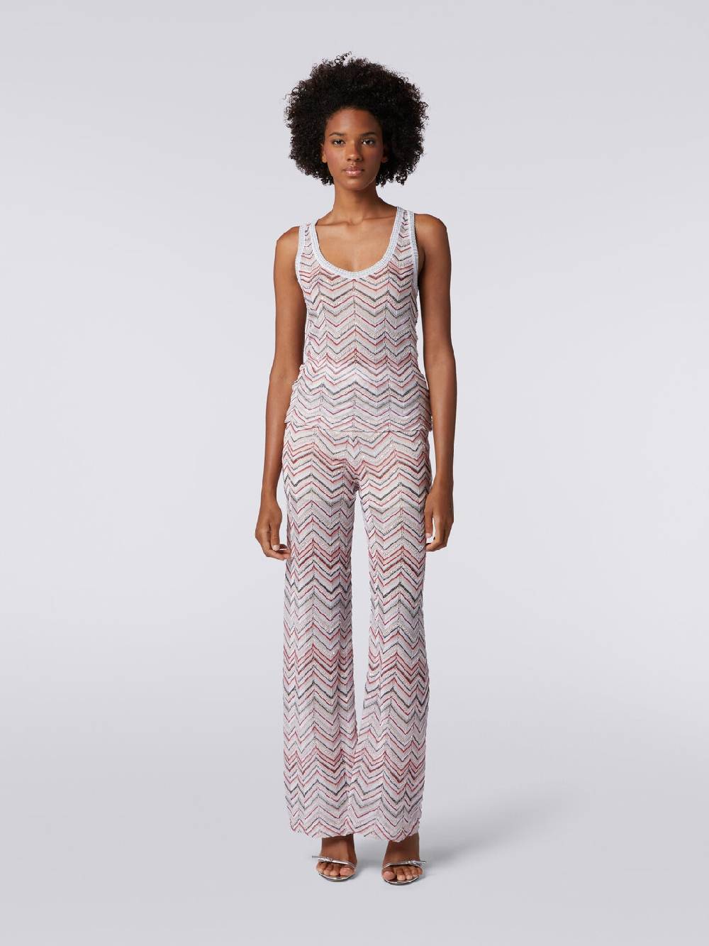 Missoni Canottiera in maglia zig zag con lurex e paillettes Outlet