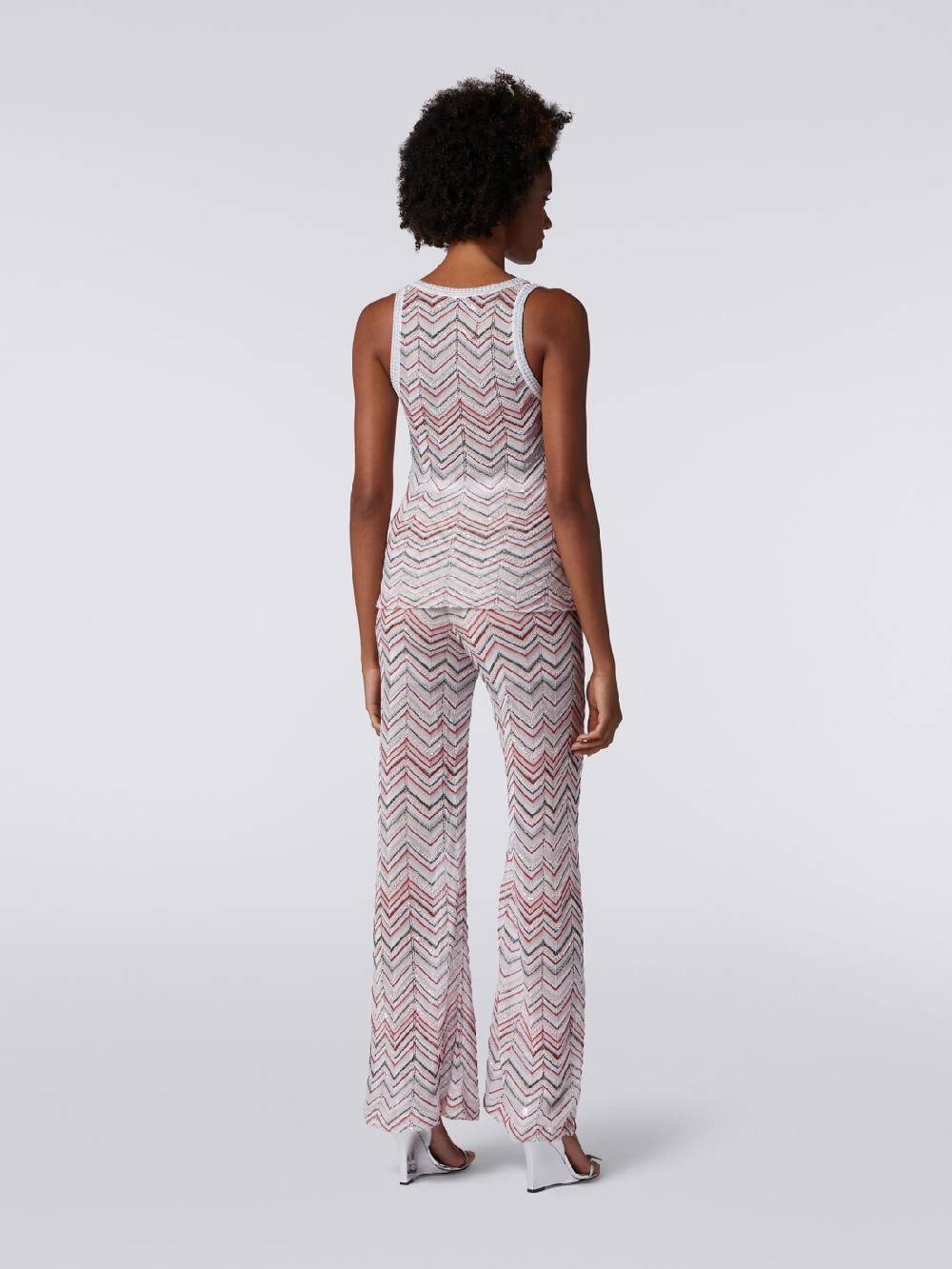 Missoni Canottiera in maglia zig zag con lurex e paillettes Outlet
