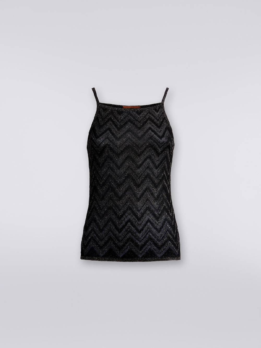 Missoni Canottiera in maglia chevron lamé In Vendita