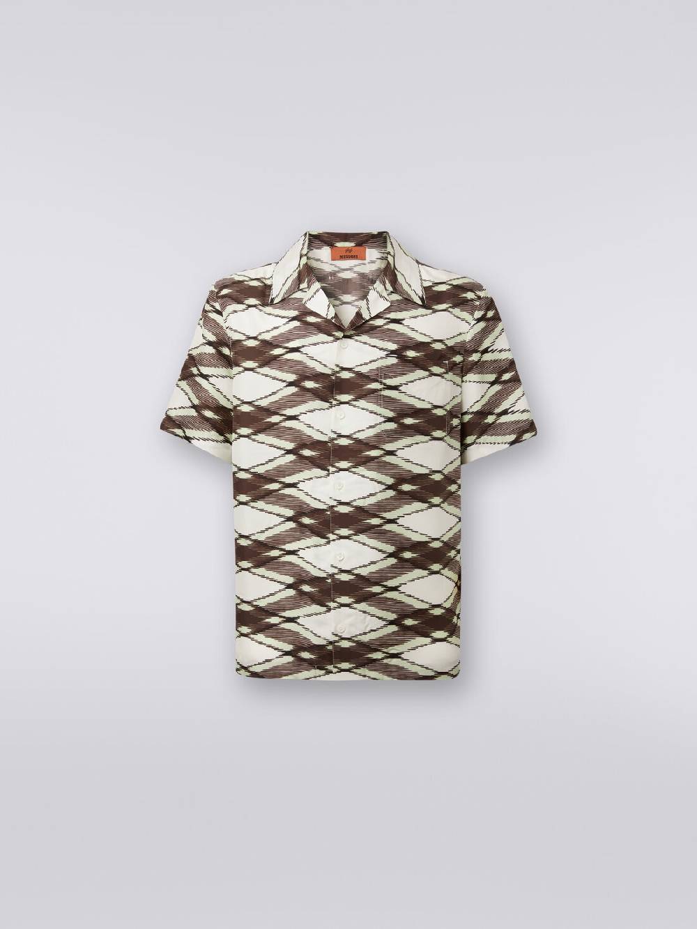 Missoni Camicia a maniche corte modello bowling in seta stampata Offerte