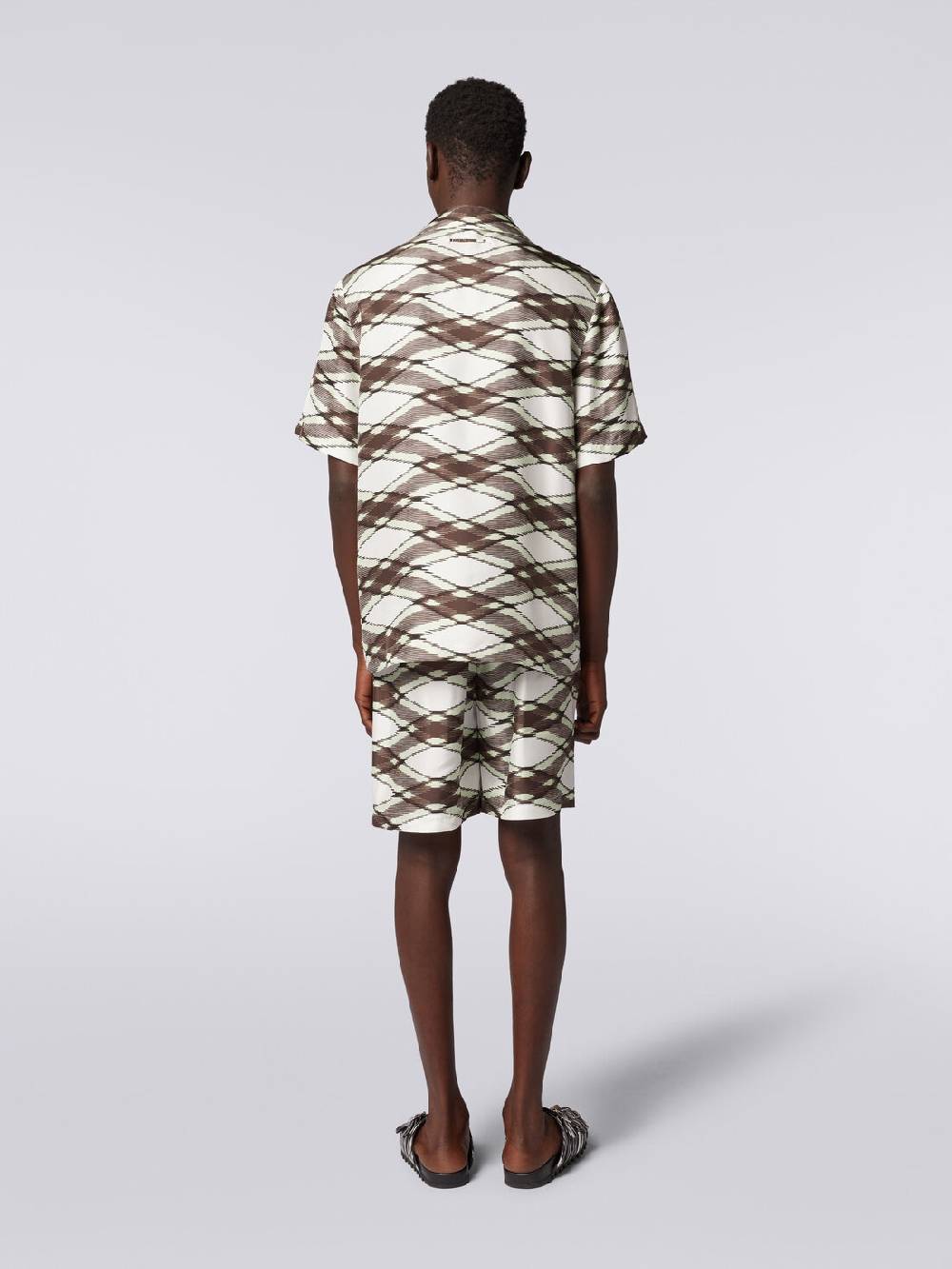 Missoni Camicia a maniche corte modello bowling in seta stampata Offerte