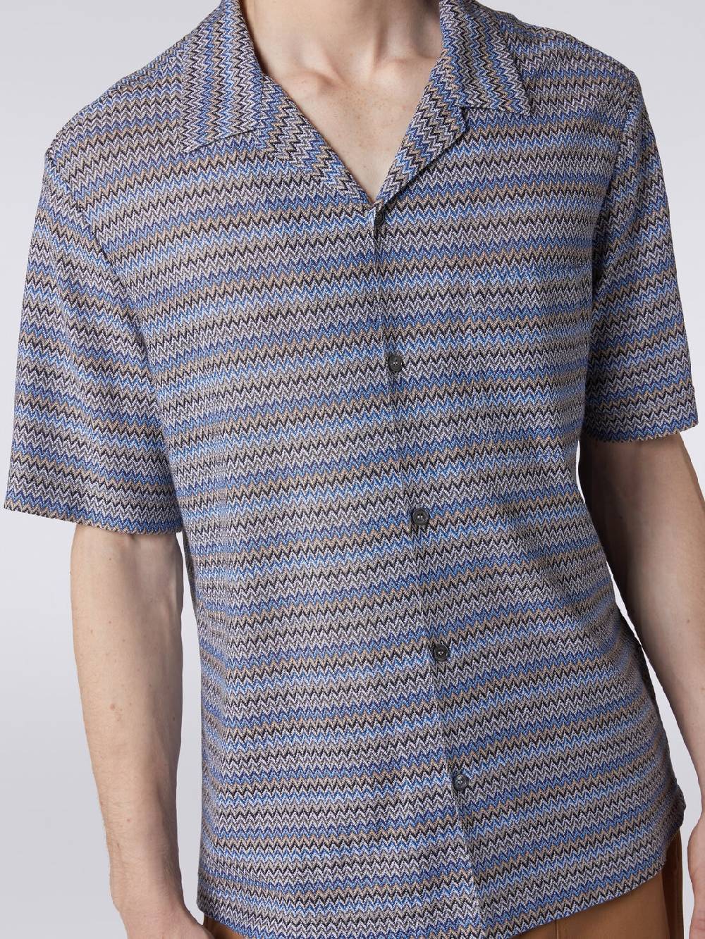 Missoni Camicia a maniche corte modello bowling zig zag Hotsell