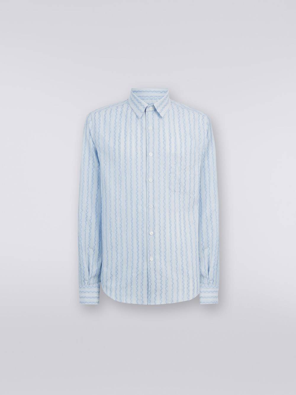 Missoni Camicia a maniche lunghe in popeline di cotone Saldi Di Fabbrica