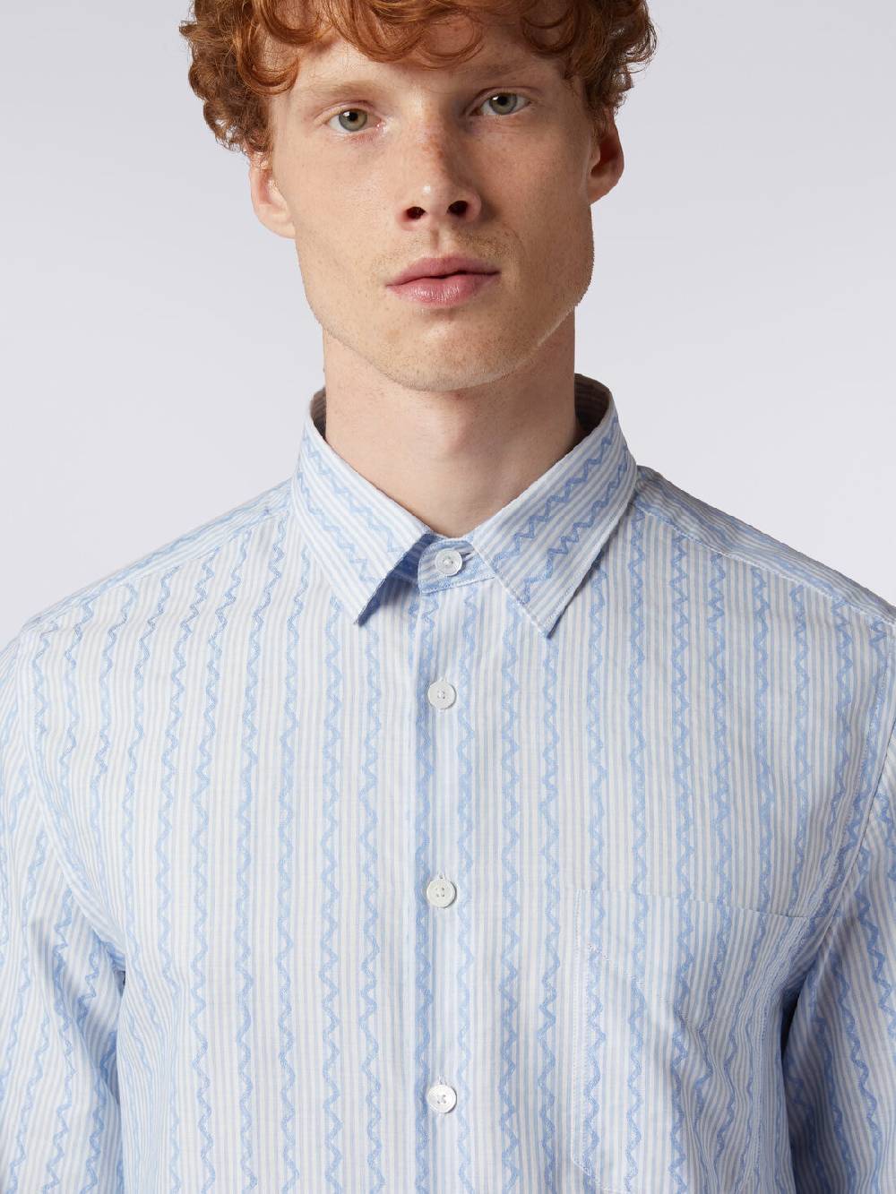 Missoni Camicia a maniche lunghe in popeline di cotone Saldi Di Fabbrica