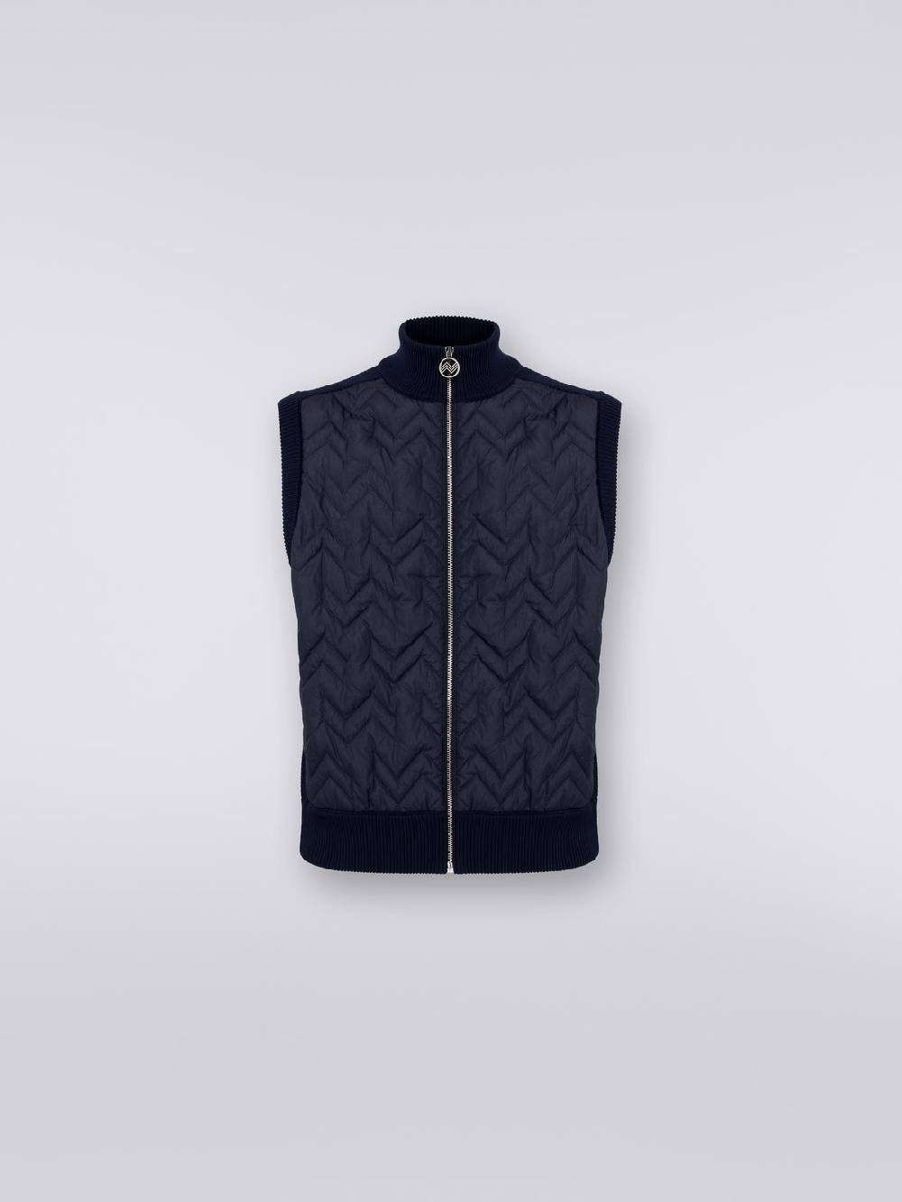 Missoni Gilet impunturato a zig zag con parte posteriore e profili in maglia Vendite Flash