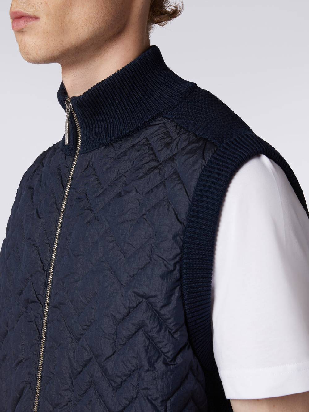 Missoni Gilet impunturato a zig zag con parte posteriore e profili in maglia Vendite Flash